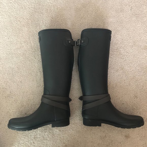Hunter Refined Slim Fit Adjustable Rain Boot Size 7 - Picture 6 of 8